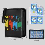 FovBern 4-Pocket Card Binder, Trading Card Binder with 50 Premium Removable Sleeves, Holds Up to 400 Cards, Card Holder Collector Album for Game Cards - Image 3